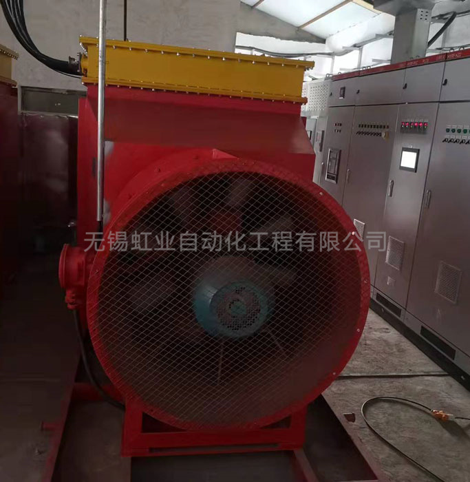 黑龙江七台河某煤矿防爆热风机组案例